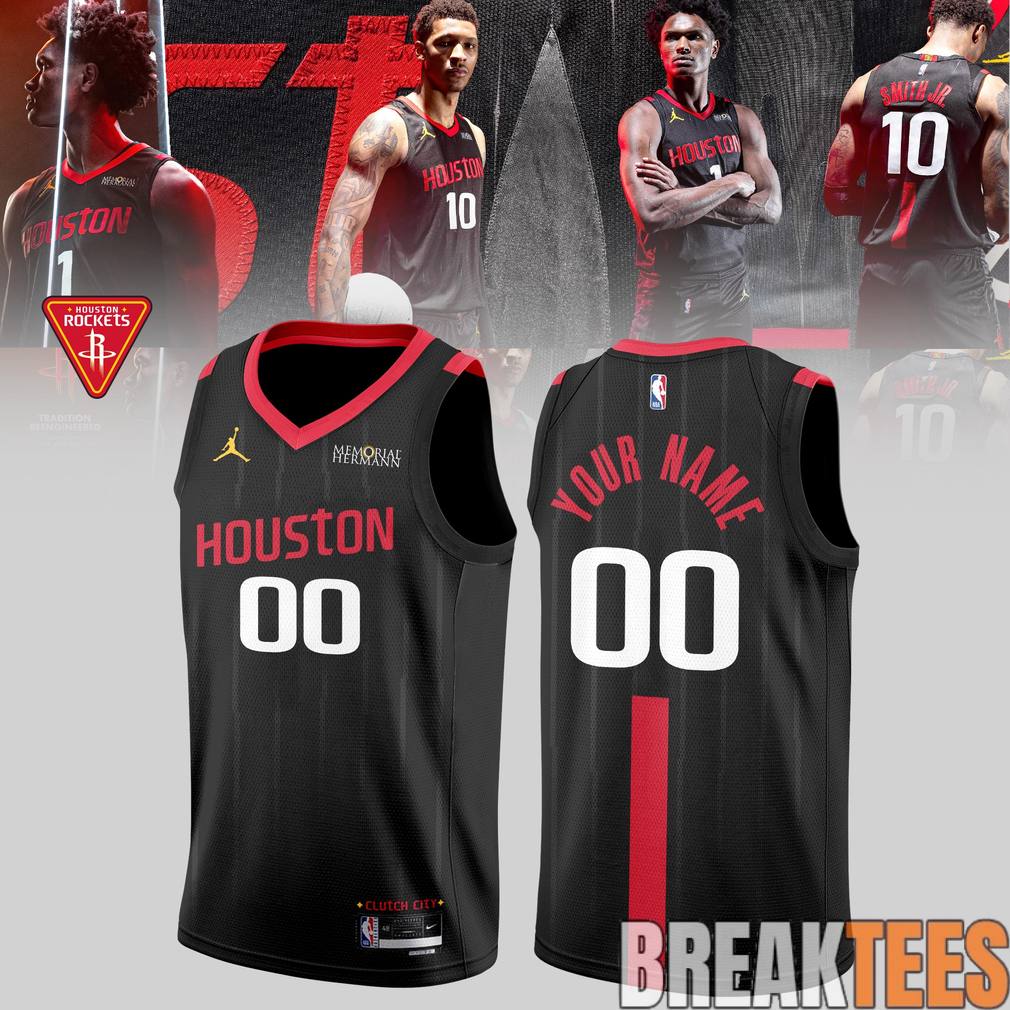 Houston Rockets New 2026 Custom Black Basketball Jersey