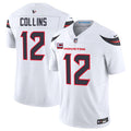 Houston Texans #12 Nico Collins White 2025 F.U.S.E. With 1-Star C Patch Vapor Limited