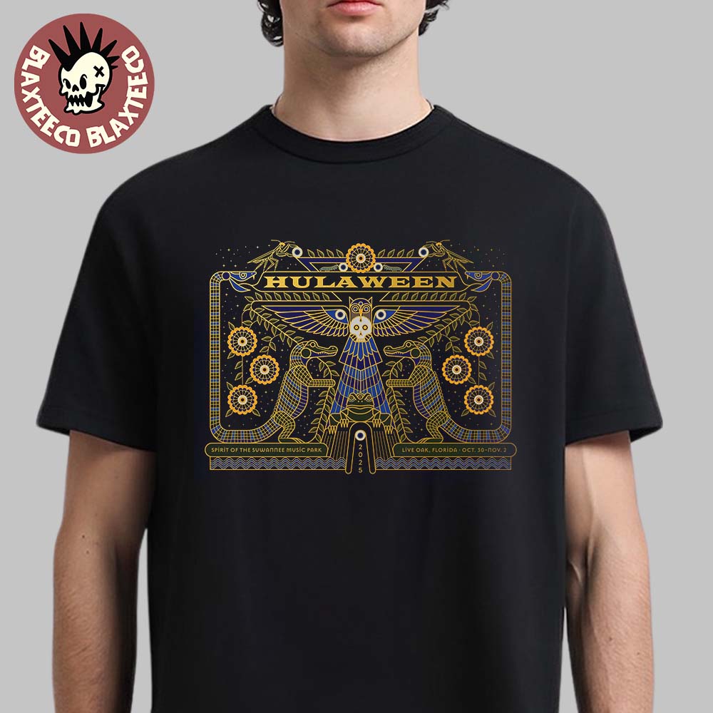 Hulaween Live Oak Florida 2025 Venue Poster Spirit Of The The Svwannee Music Park From October 30 To November 2 2025 T-Shirt