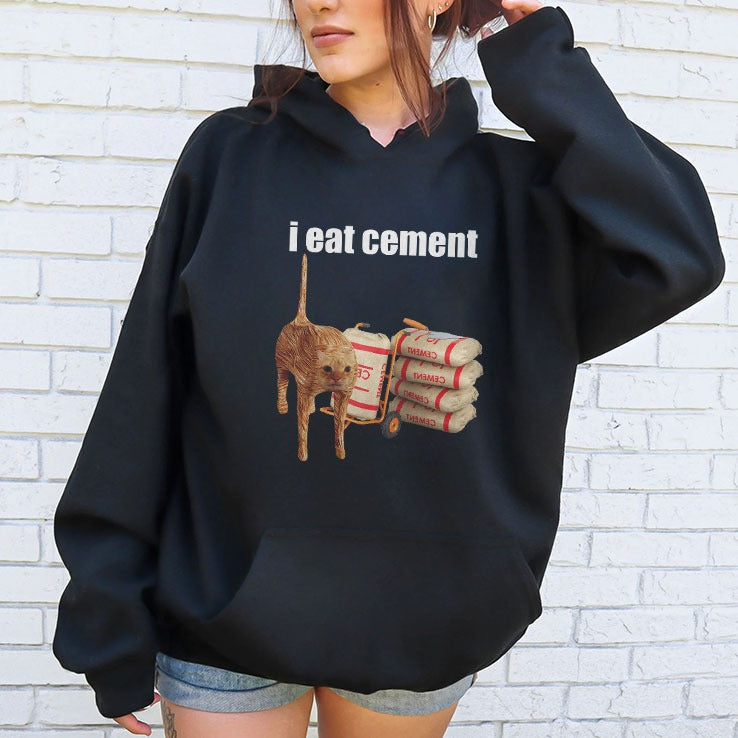 I Eat Cement Cat T Shirt