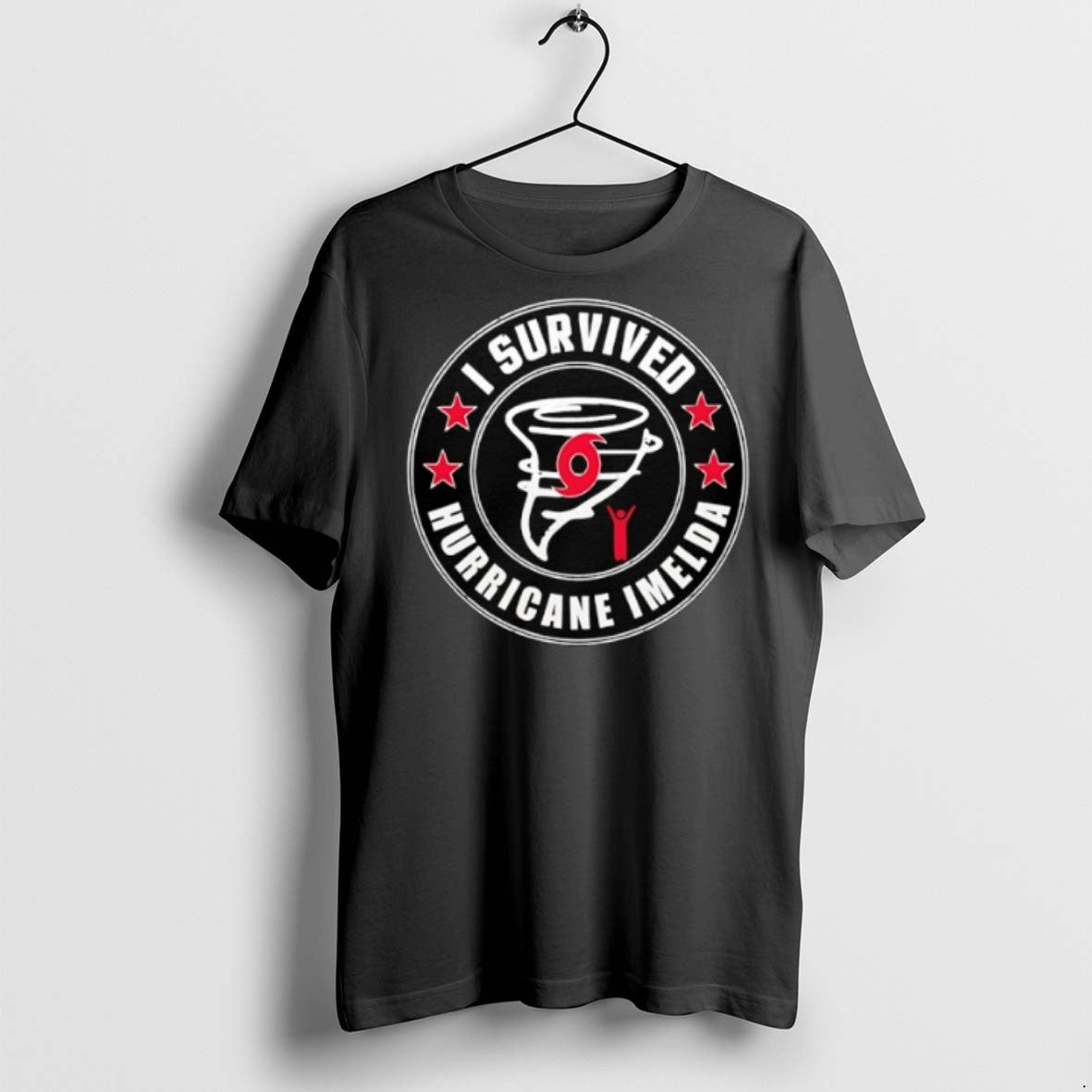 I Survived Hurricane Imelda Logo T Shirts
