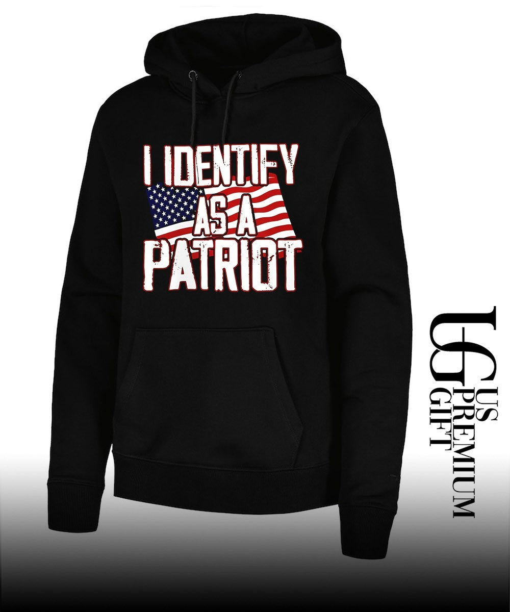 I identify as a Patriot American flag shirt