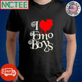 I love Emo Boys heart shirt