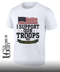 I support our Troops and Their Families USA flag shirt