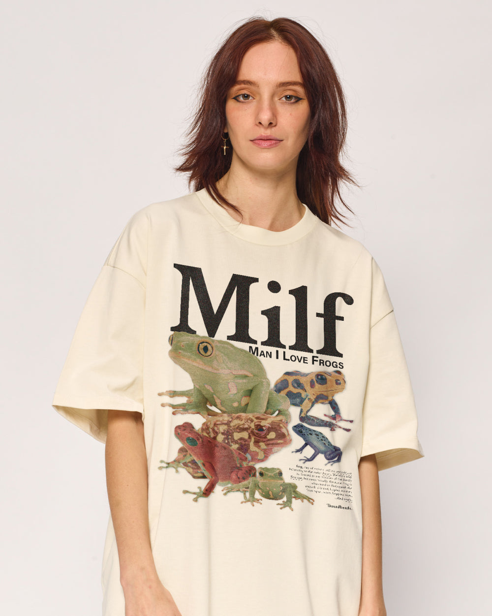 Man I Love Frogs Oversized Tee