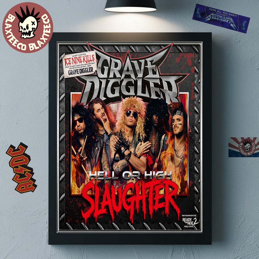 Ice Nine Kills Grave Diggler Hell Or High Slaughter From Ready Or Not 2 Here I Come Home Decor Poster Canvas