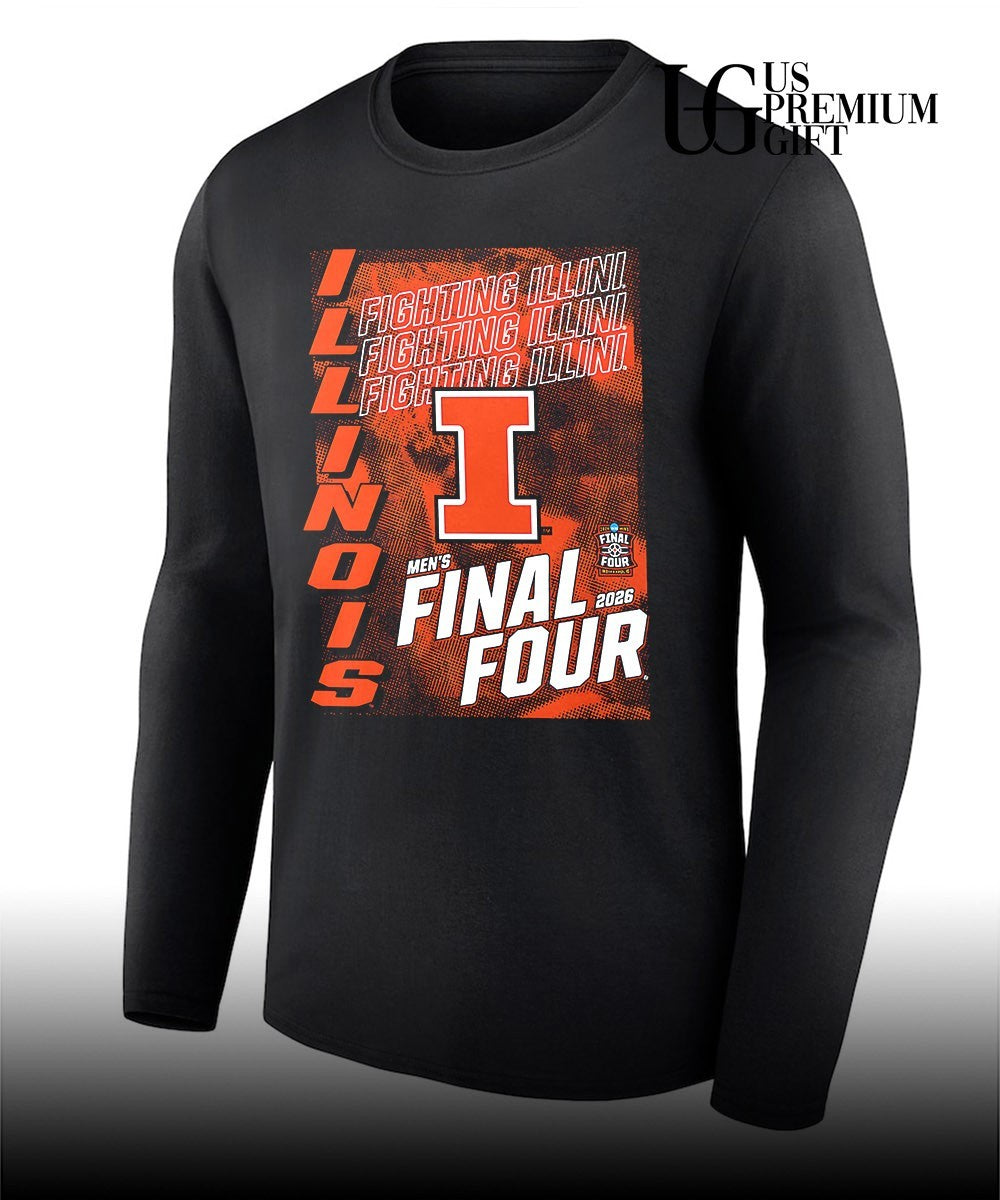 Illinois Fighting Illini 2026 NCAA Men’s Basketball Tournament March Madness Final Four shirt
