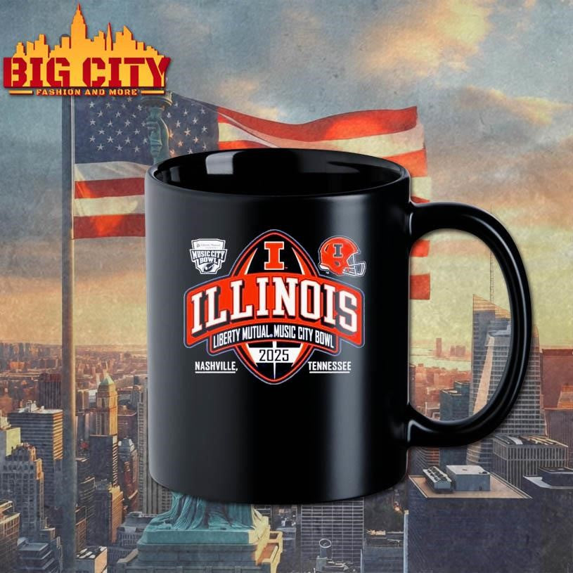 Illinois Football Adult 2025 Music City Bowl Shirt