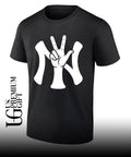 In New York We Ball point New York basketball shirt