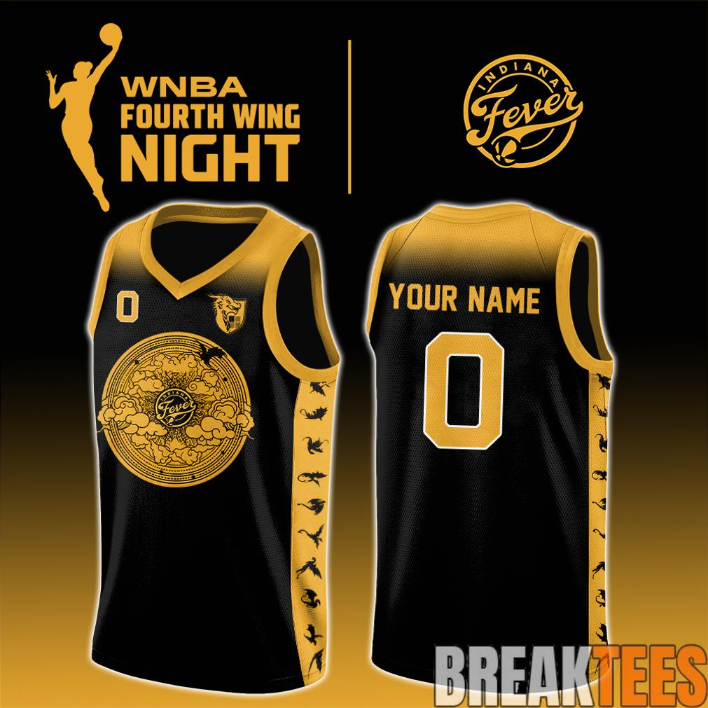Indiana Fever x Fourth Wing Night 2026 Custom Basketball Jersey