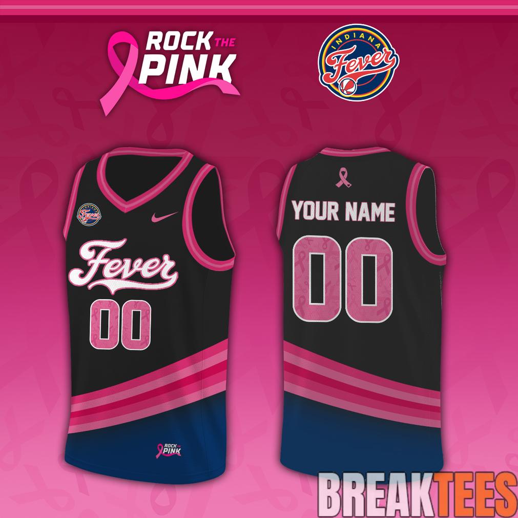Indiana Fever x Rock The Pink 2026 Custom Jersey