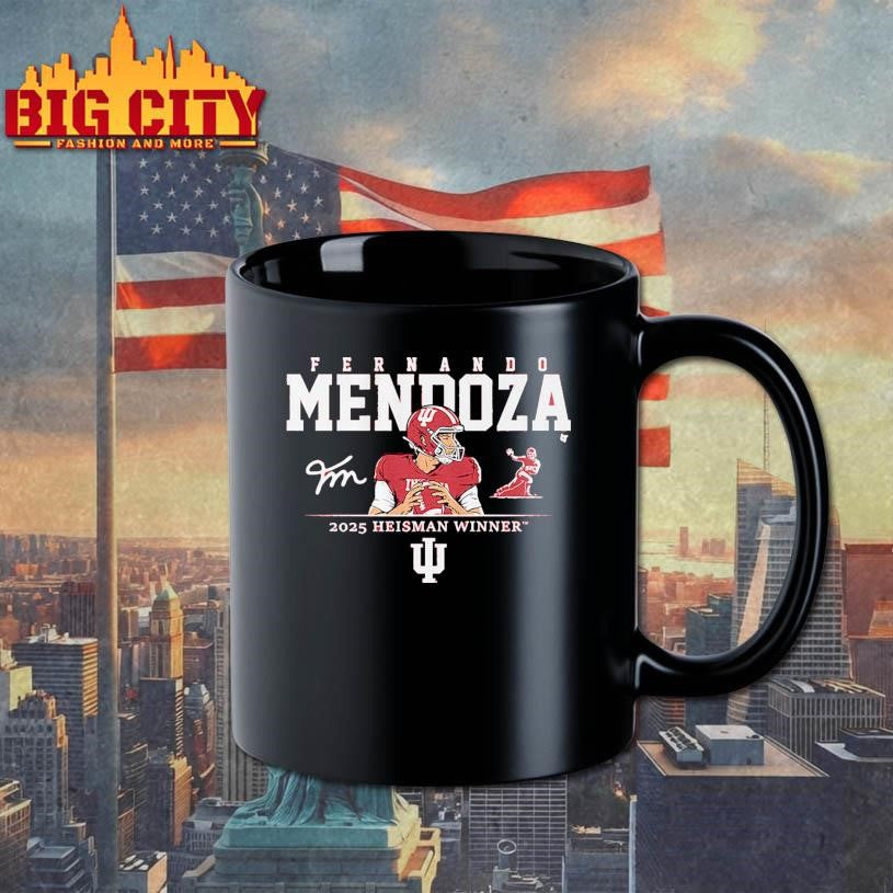 Indiana Football Fernando Mendoza 2025 Heisman Winner Shirt