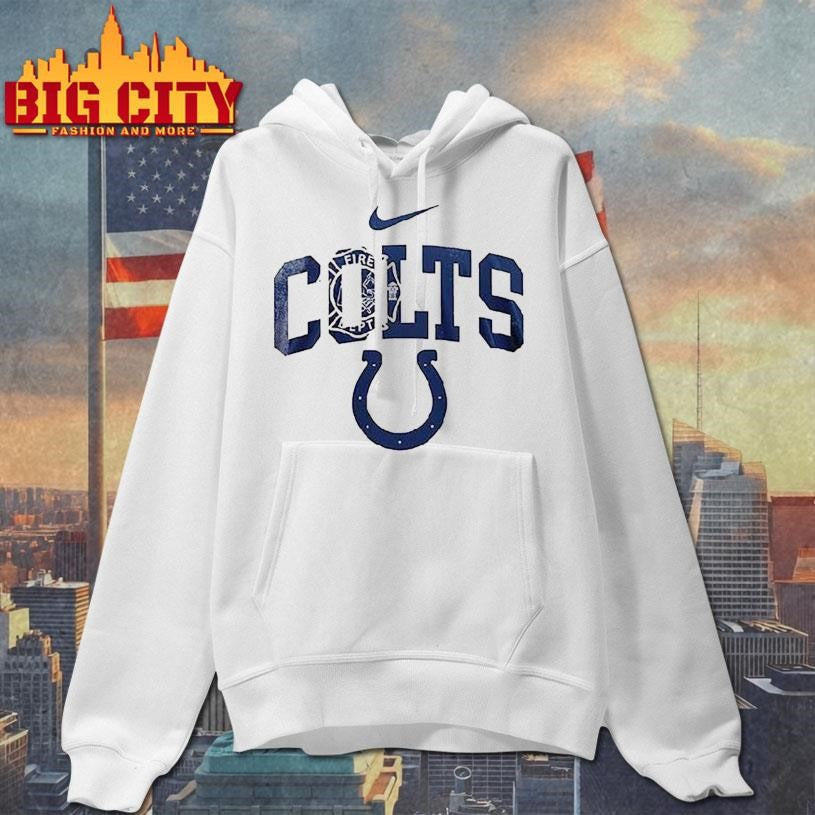 Indianapolis Colts Fdny Fire Department 160th Anniversary Courage And Service Logo Shirt