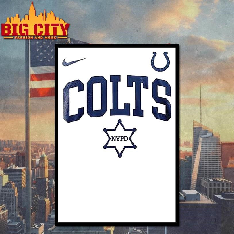 Indianapolis Colts Nypd 180th Anniversary Logo Shirt