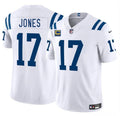 Indianapolis Colts #17 Daniel Jones White 2025 F.U.S.E. With 4-Star C Patch