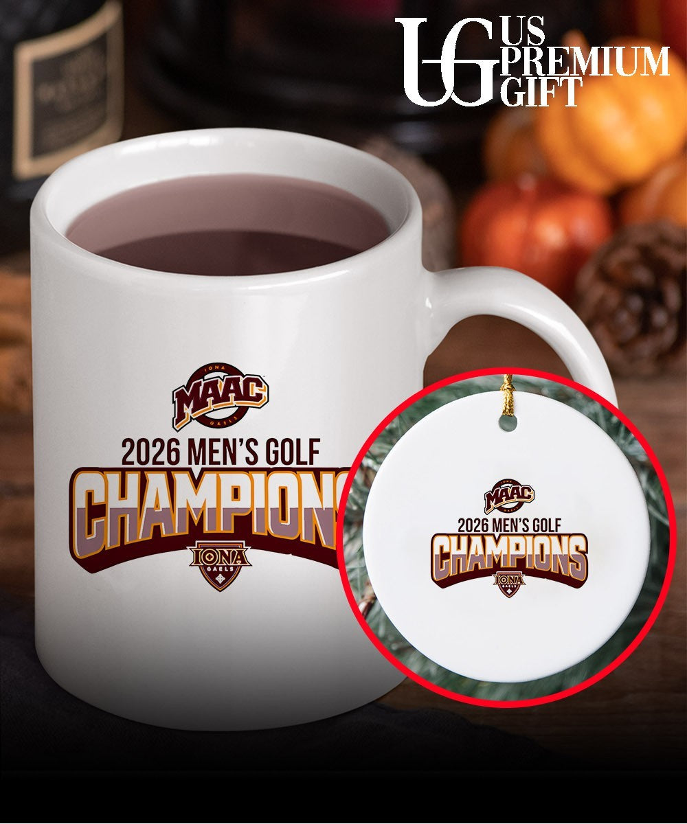 Iona University 2026 Men’s Golf Champions logo shirt