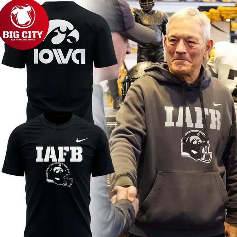 Iowa Hawkeyes Coach Kirk Ferentz For 2025-2026 Season Two Sided Shirt