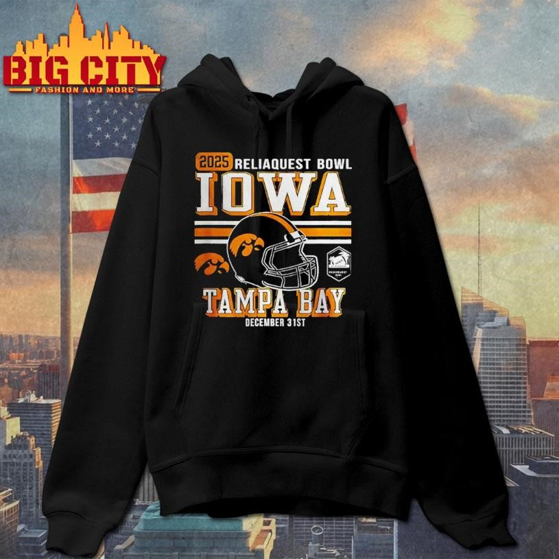 Iowa Hawkeyes Football Reliaquest Bowl 2025 Tampa Bay December 31st Shirt