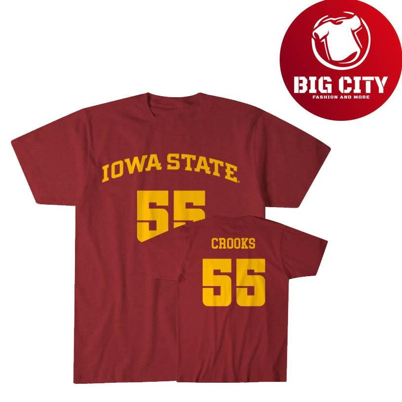 Iowa State Basketball Audi Crooks 55 Two Sided Shirt