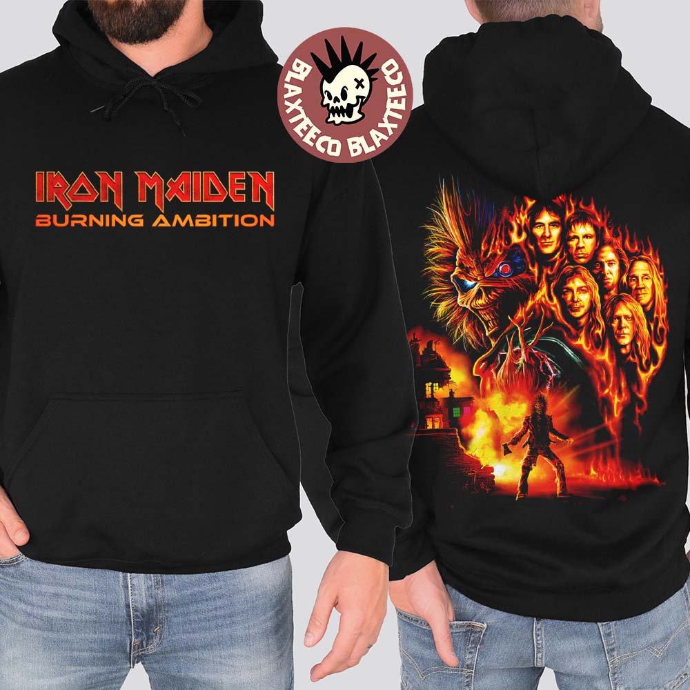 Iron Maiden Burning Ambition Film Merch Hoodie