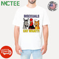 Funny Bisexual eat what donkey chicken cat shirt