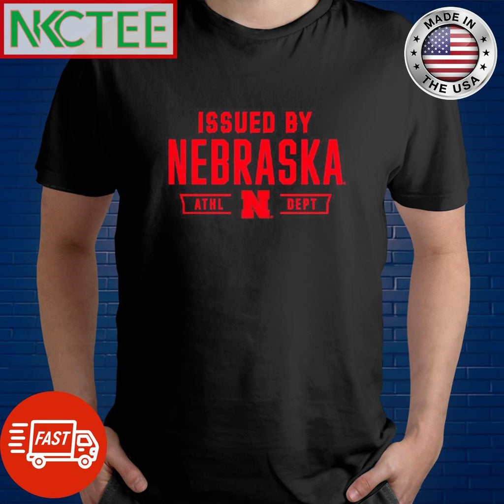 Issued by Nebraska ATHL N Dept shirt