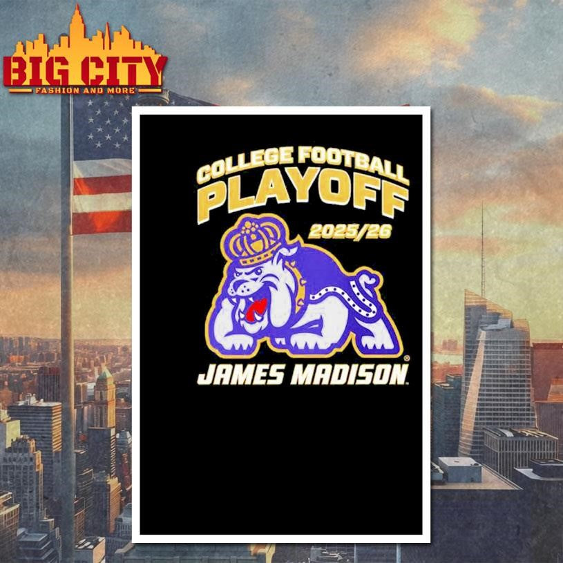 JMU Dukes 2025 26 College Football Playoff mascot Shirt