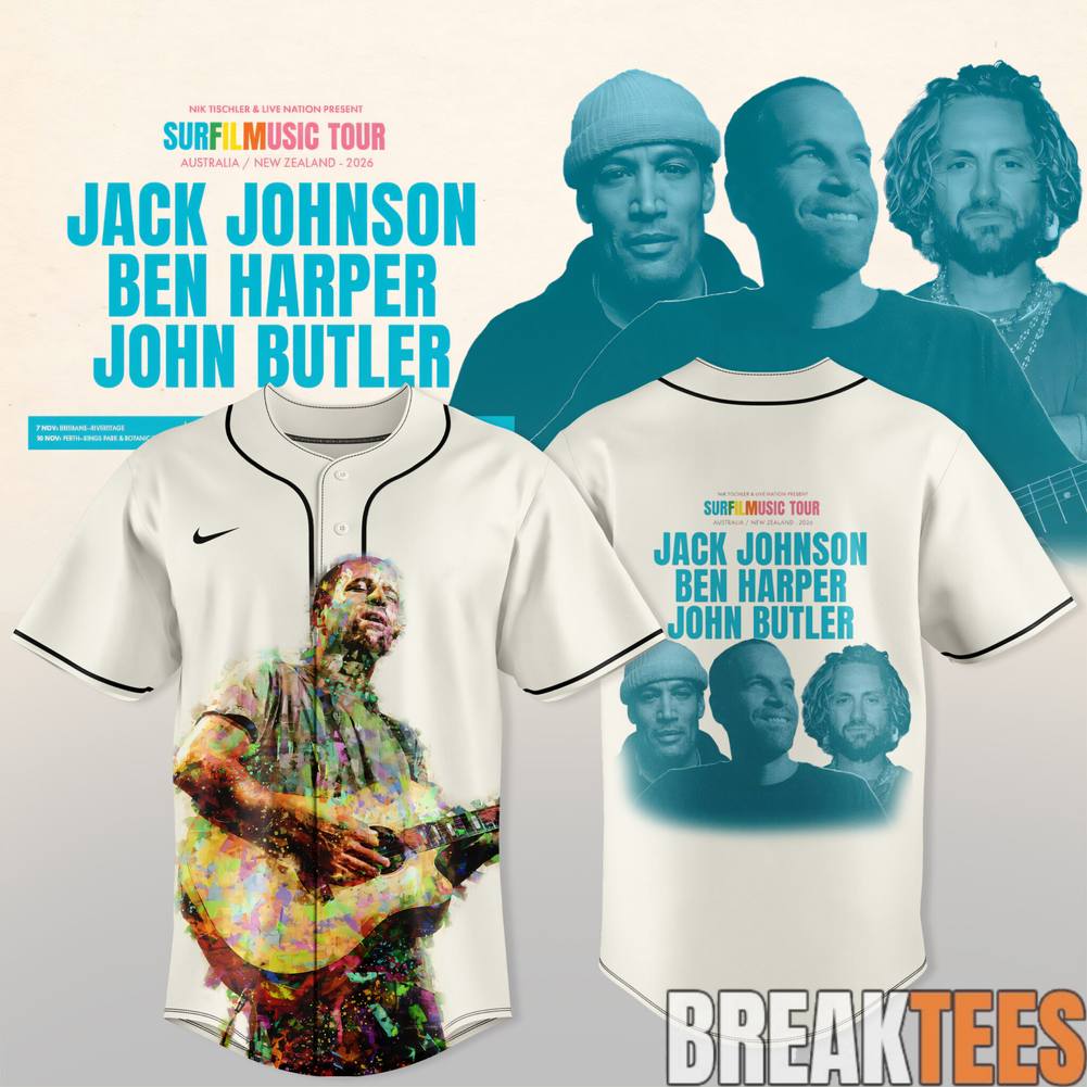 Jack Johnson SURFILMUSIC Tour 2026 Jersey