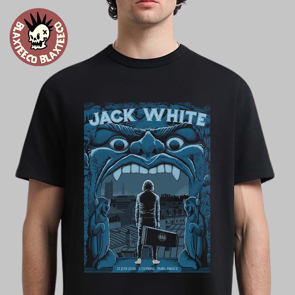 Jack White Paris France 2026 Night 1 Event Poster At L’Olympia On 13 June 2026 T-Shirt