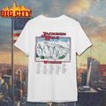 Jackson Hole Wyoming Trail Map Logo Shirt