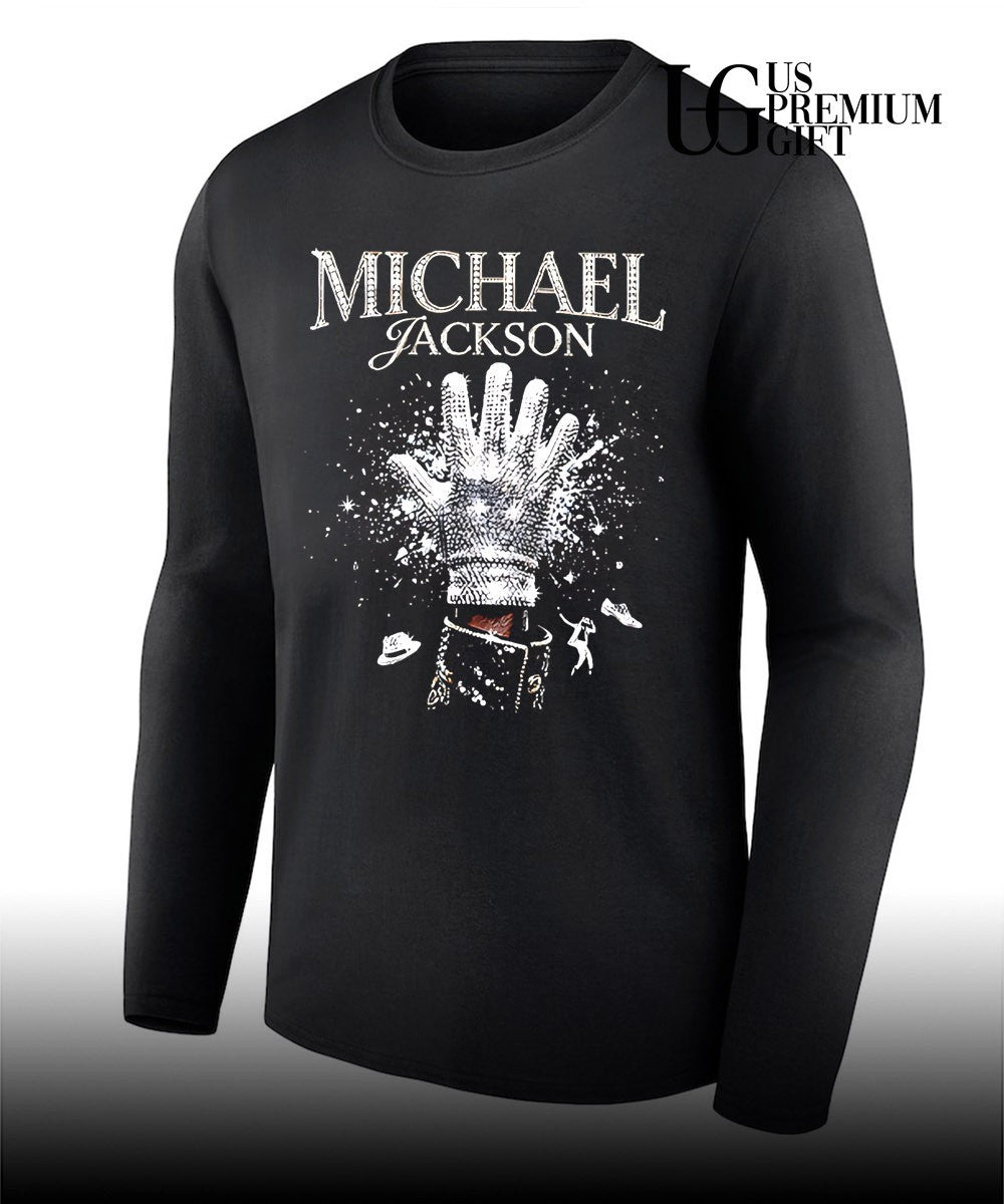 Jackson king of pop halftone glove T-shirt