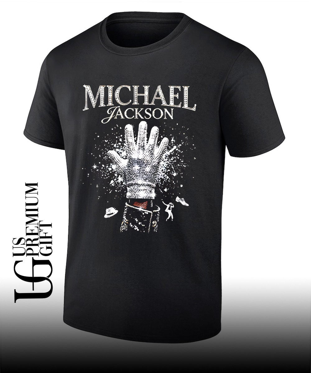 Jackson king of pop halftone glove T-shirt