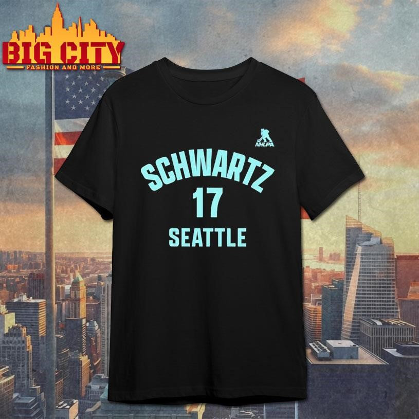 Jaden Schwartz #17 Seattle Name &amp; Number Shirt