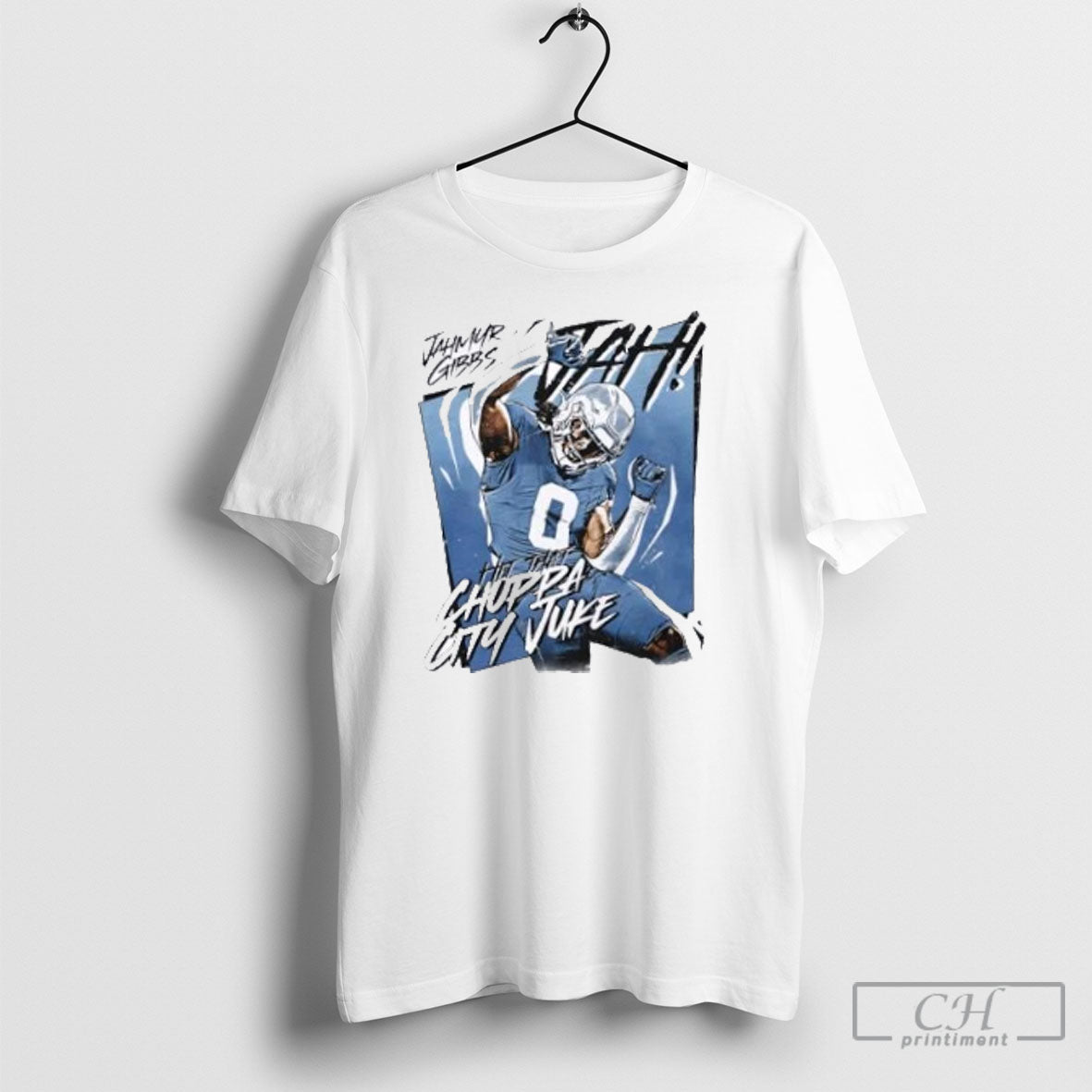 Jahmyr Gibbs Detroit Lions Choppa City Juke Shirt Tee