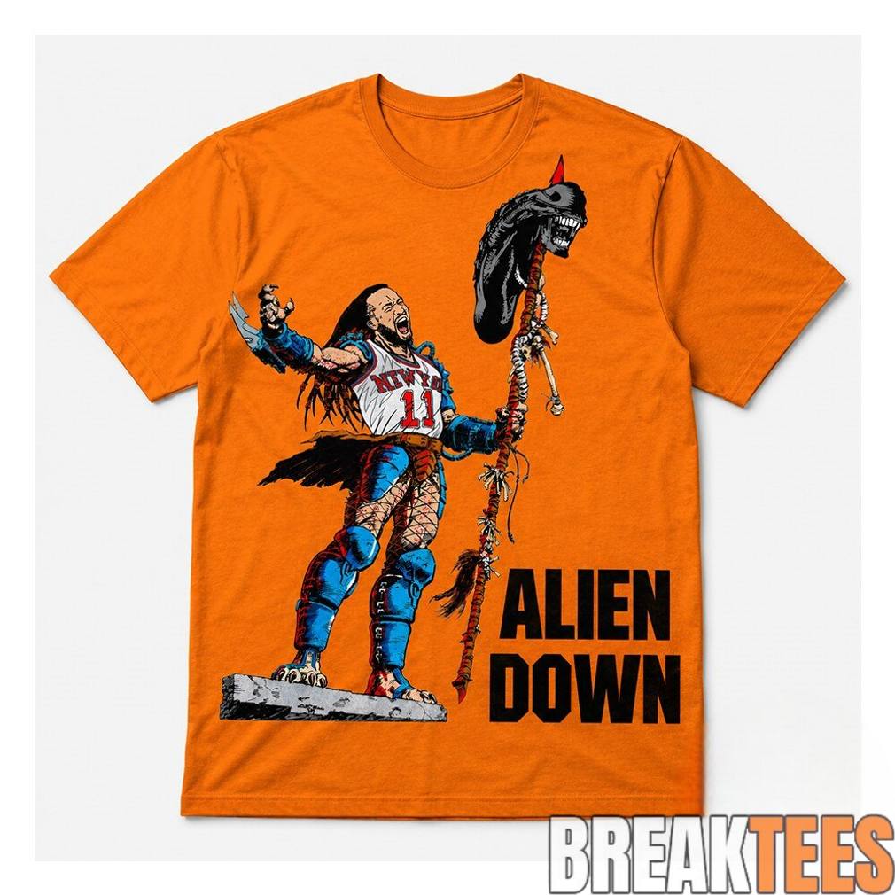 Jalen Brunson Spurs Wemby Alien Down Shirt