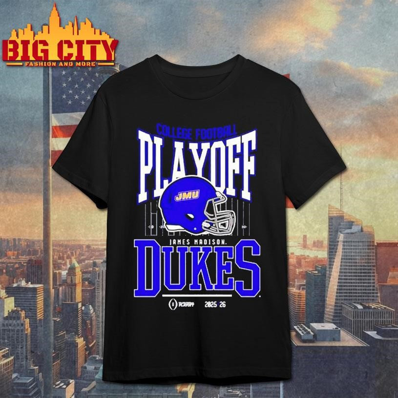 James Madison Dukes 2025-2026 College Football Playoff Bound helmet Shirt