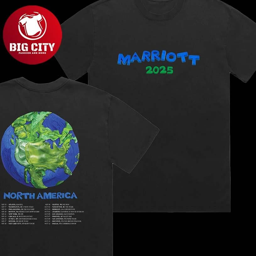 James Marriott Marriott Us 2025 Tour Black Two Sided Shirt