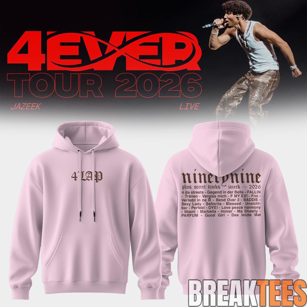 Jazeek 4EVER Tour 2026 Pink Hoodie