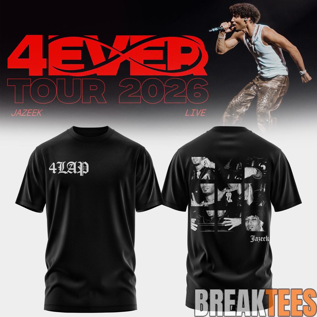 Jazeek – 4EVER Tour 2026 Special Black T-Shirt