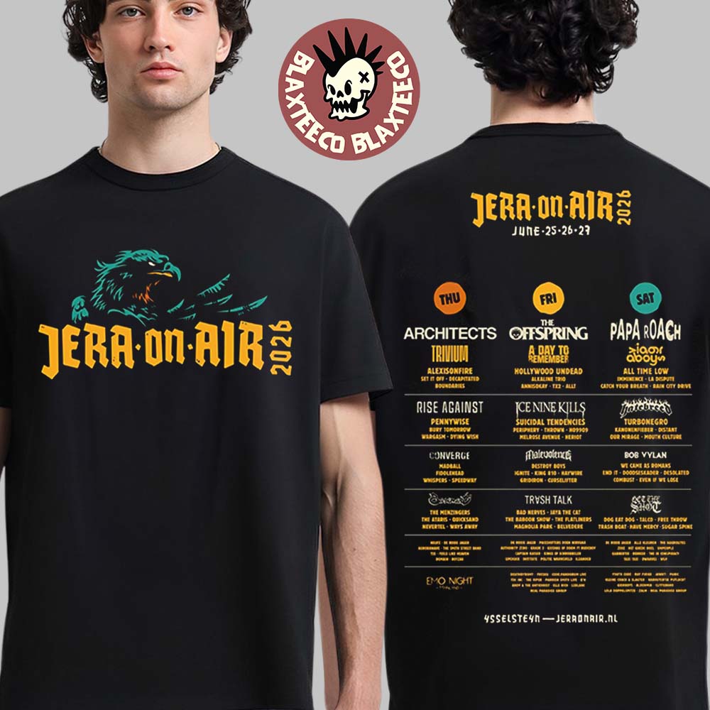 Jera On Air 2026 Festival Merch In Ysselsteyn Netherlands On June 25 26 27 2026 Lineup T-Shirt