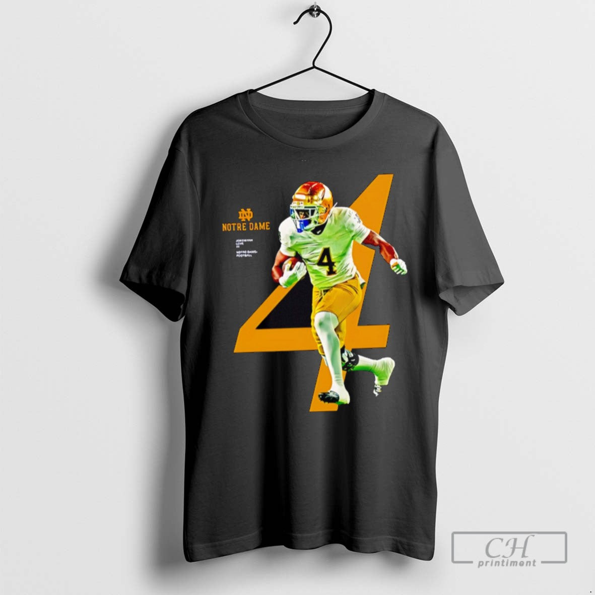Jeremiyah Love 4 Notre Dame Fighting Irish Football T Shirts
