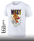 Jerry West Mr. Clutch Legend Los Angeles Lakers basketball caricature signature shirt