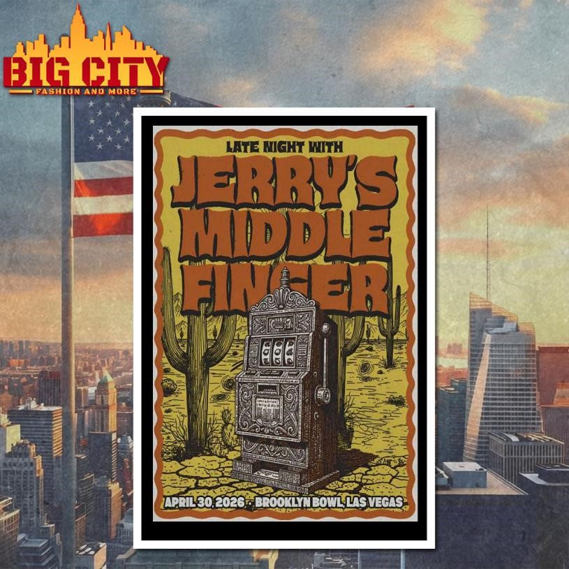 Jerry’s Middle Finger Brooklyn Bowl In Las Vegas NV Apr 30 2026 Poster Shirt