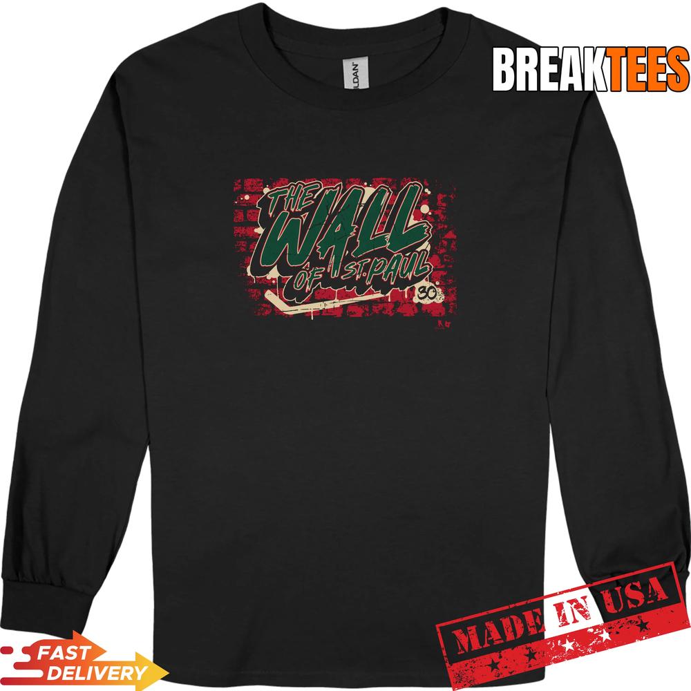 Jesper Wallstedt St Paul Brick Wall Minnesota Hockey Shirt