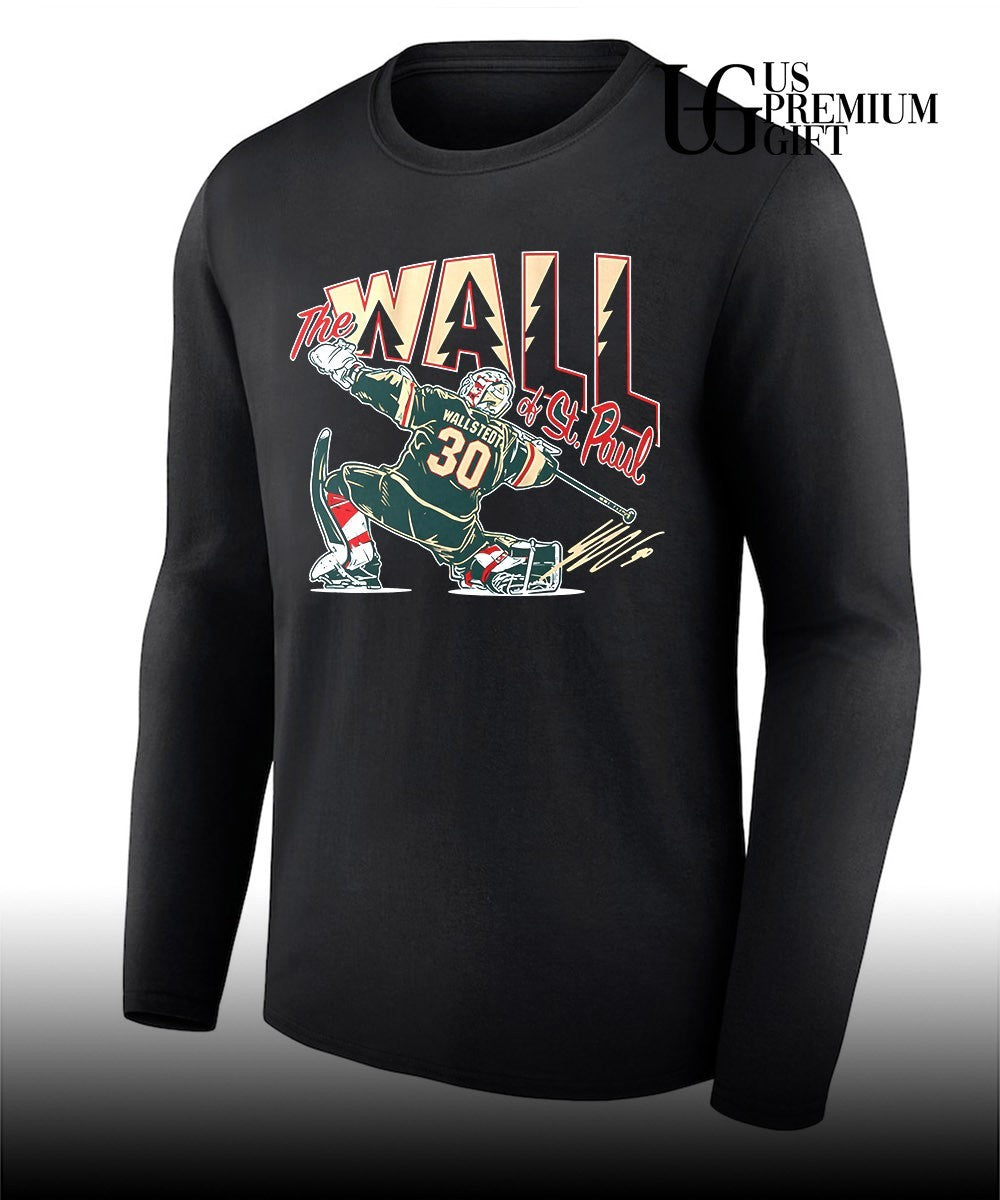 Jesper Wallstedt The Wall Of St. Paul Minnesota Wild Hockey signature shirt