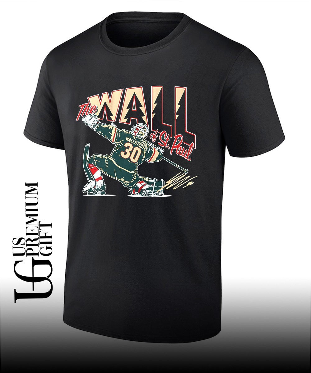 Jesper Wallstedt The Wall Of St. Paul Minnesota Wild Hockey signature shirt