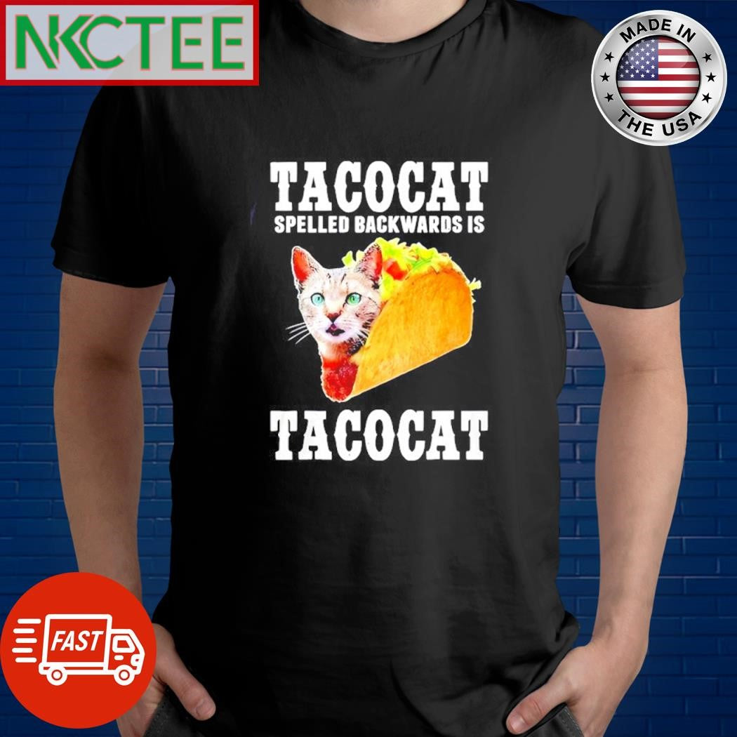 Joe Burrow Wearing Tacocat Spelled Backwards Is Tacocat cat shirt