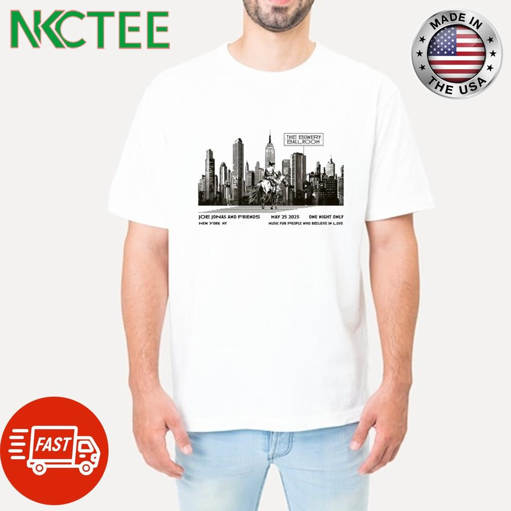 Joe Jonas and friends May 25 2025 NYC shirt