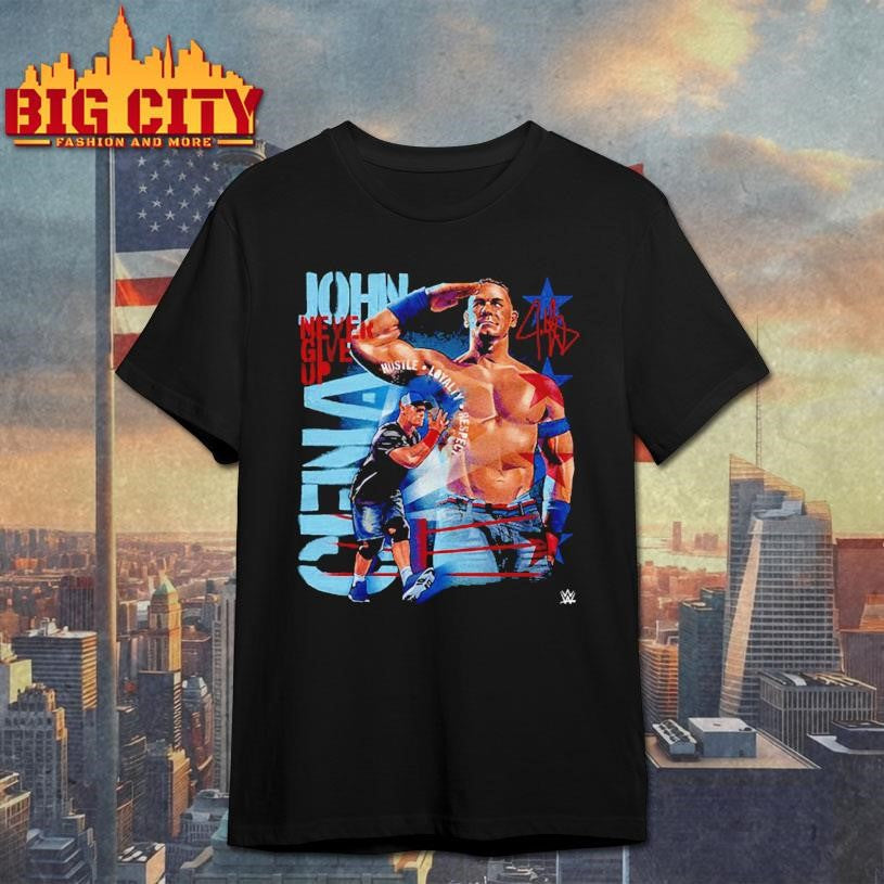 John Cena Never Give Up Salute Shirt