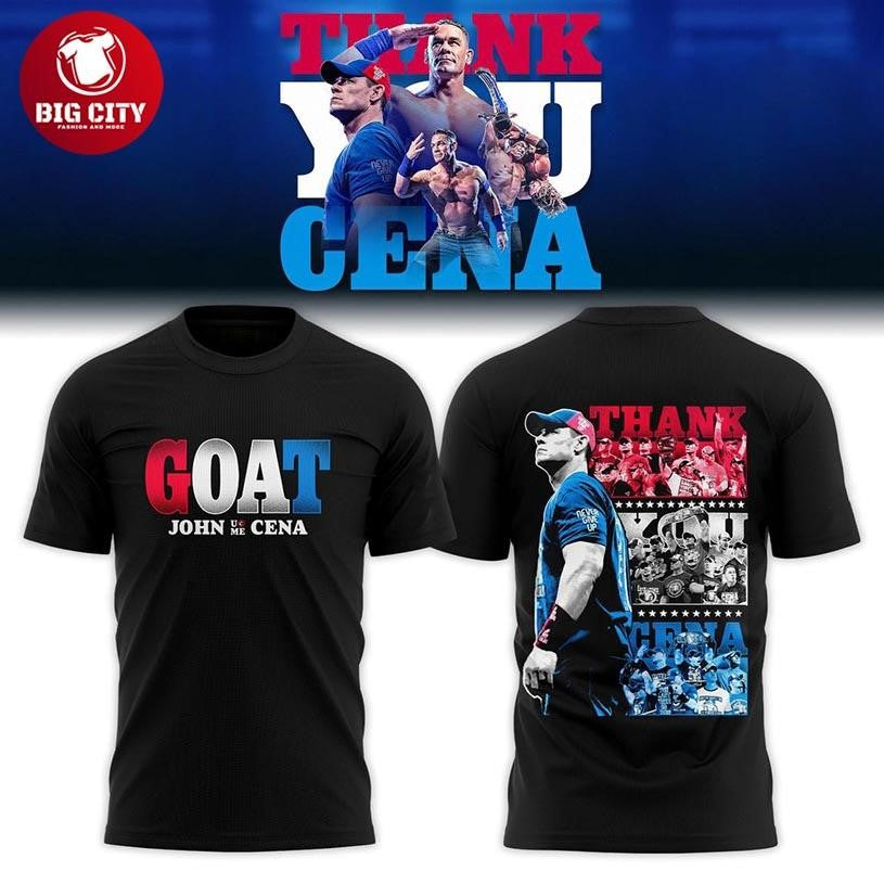John Cena Thank You Cena 2025 Never Give Up Two Sided Shirt
